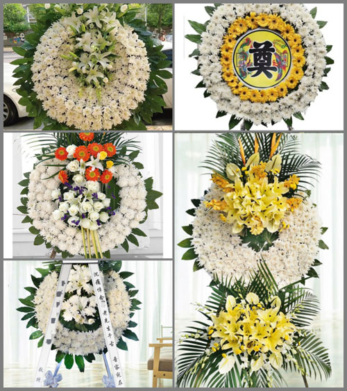 四川成都大邑县晋原街道龙华村花圈速递